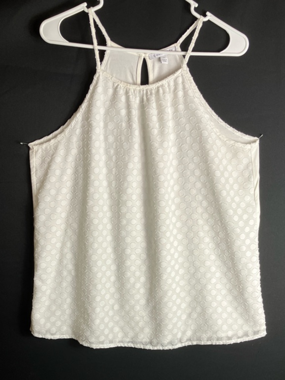 41 Hawthorn Ivory Eyelet Halter Camisole